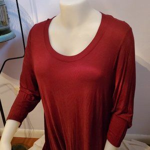Meri Sky 4X Cranberry Tunic